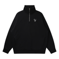 Quarter-Zip Drop Shoulder Sweatshirt
