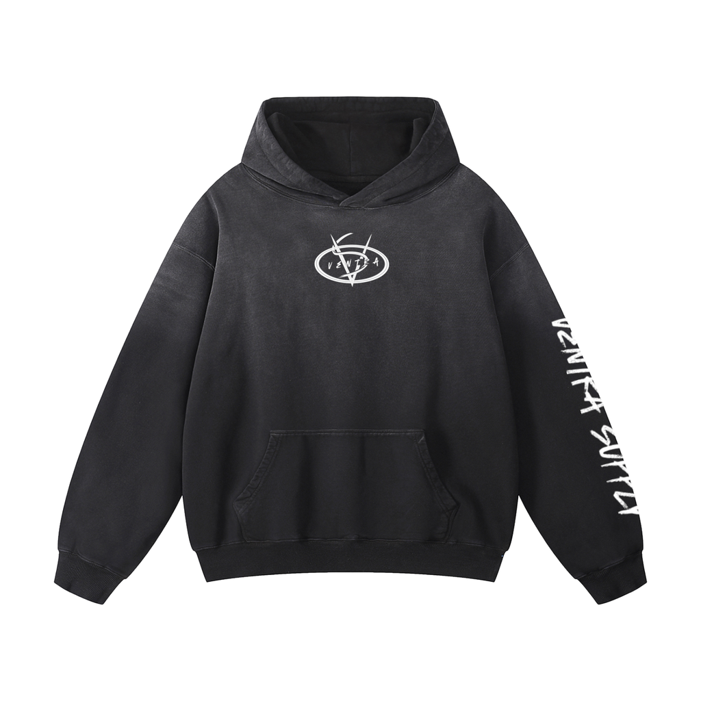 Heavyweight Sunfade Oversized ventra Hoodie
