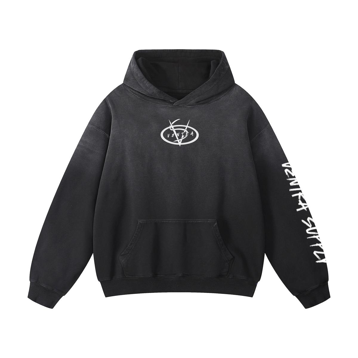 Heavyweight Sunfade Oversized ventra Hoodie
