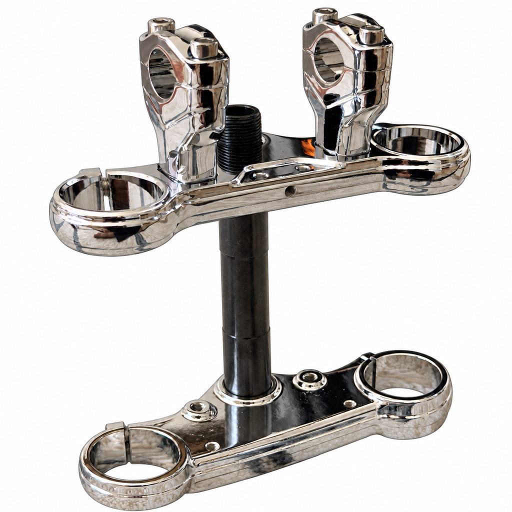 Tuttio Chrome Triple Clamp Set