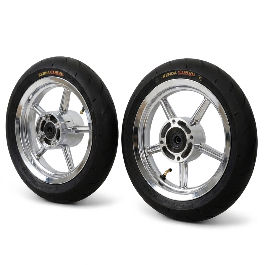 Supermoto Wheel Set 12-inch - Premium Street Performance (Direct-Fit)